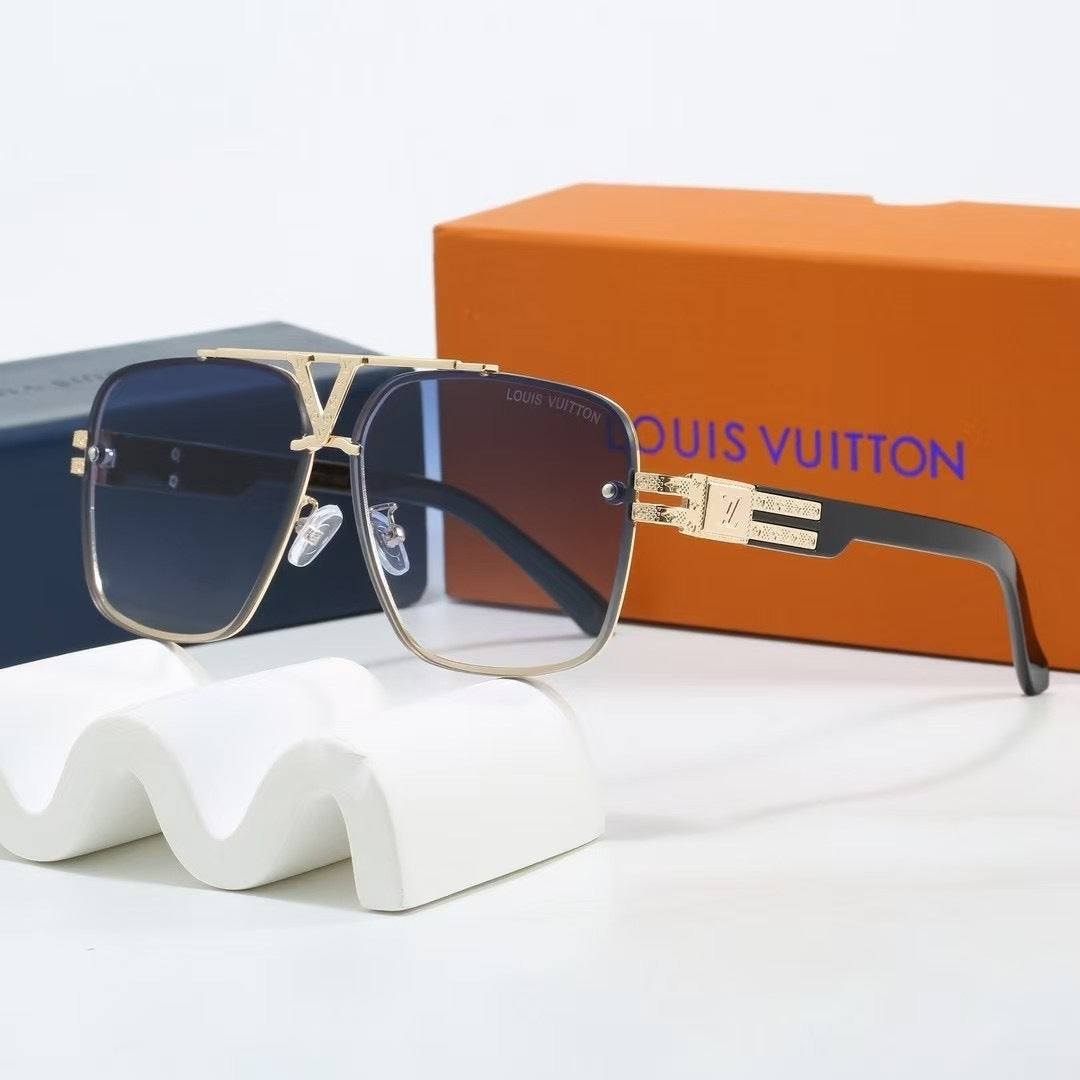 Louis vuitton V-Logo Double Bridge Aviator Sunglasses Aviator